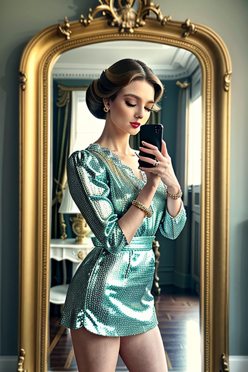 mirror photo pose girl simple