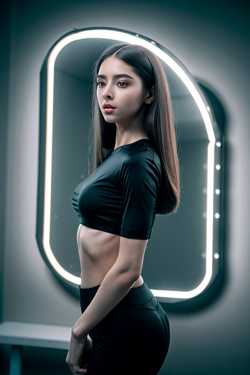mirror pic girl black blur